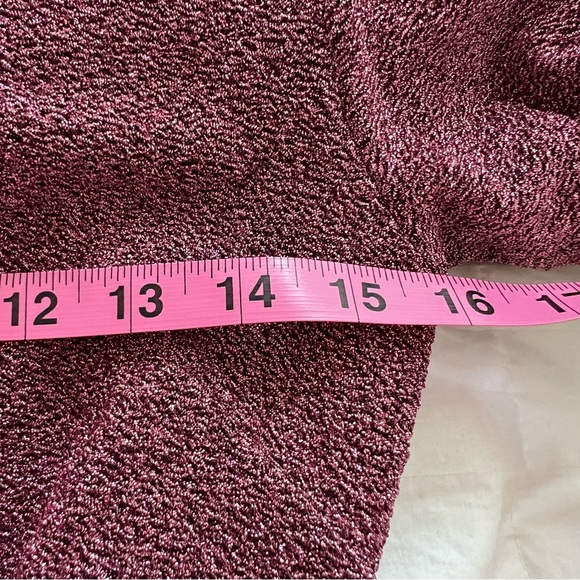 NEW Show Me Your Mumu Shimmery Metallic Pink Wrap Mini Dress - Picture 6 of 7